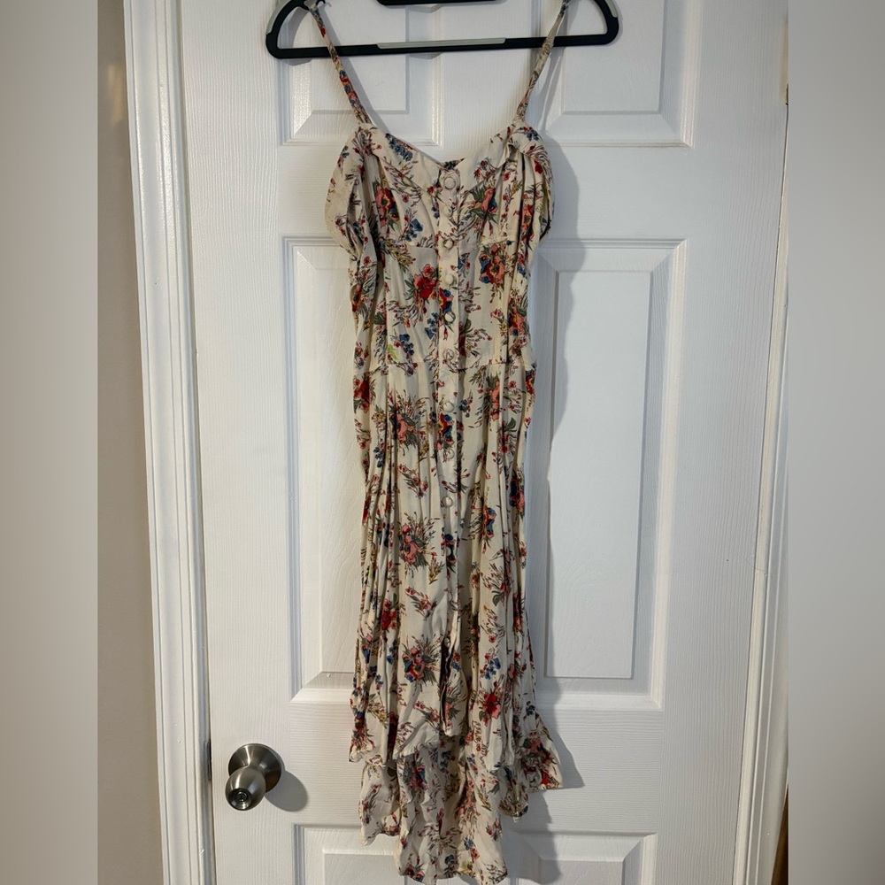 Angie Cream Floral Dress